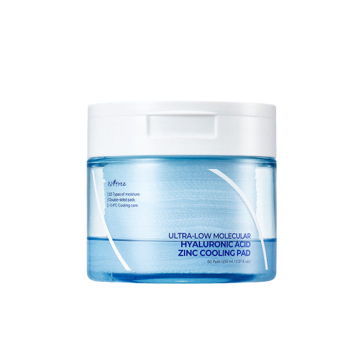 Isntree Ultra-Low Molecular Hyaluronic Acid Zinc Cooling Pad 150ml(60P)